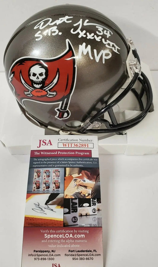 MVP Authentics Dexter Jackson Autographed Inscribed Tampa Bay Buccaneers Mini Helmet Jsa Coa 98.10 sports jersey framing , jersey framing