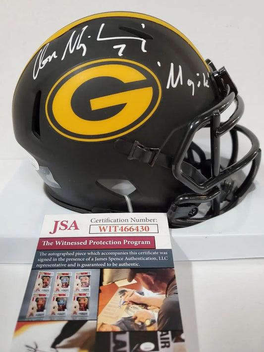 MVP Authentics Don Majkowski Autographed Inscribe Green Bay Packers Eclipse Mini Helmet Jsa Coa 98.10 sports jersey framing , jersey framing