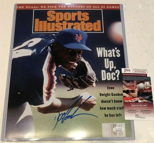 MVP Authentics Dwight Gooden Autographed Signed N.Y. Mets 11X14 Photo Jsa  Coa 63 sports jersey framing , jersey framing