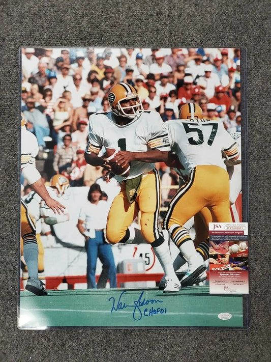 MVP Authentics Edmonton Eskimos Warren Moon Autographed Signed Inscribed 16X20 Photo Jsa Coa 80.10 sports jersey framing , jersey framing