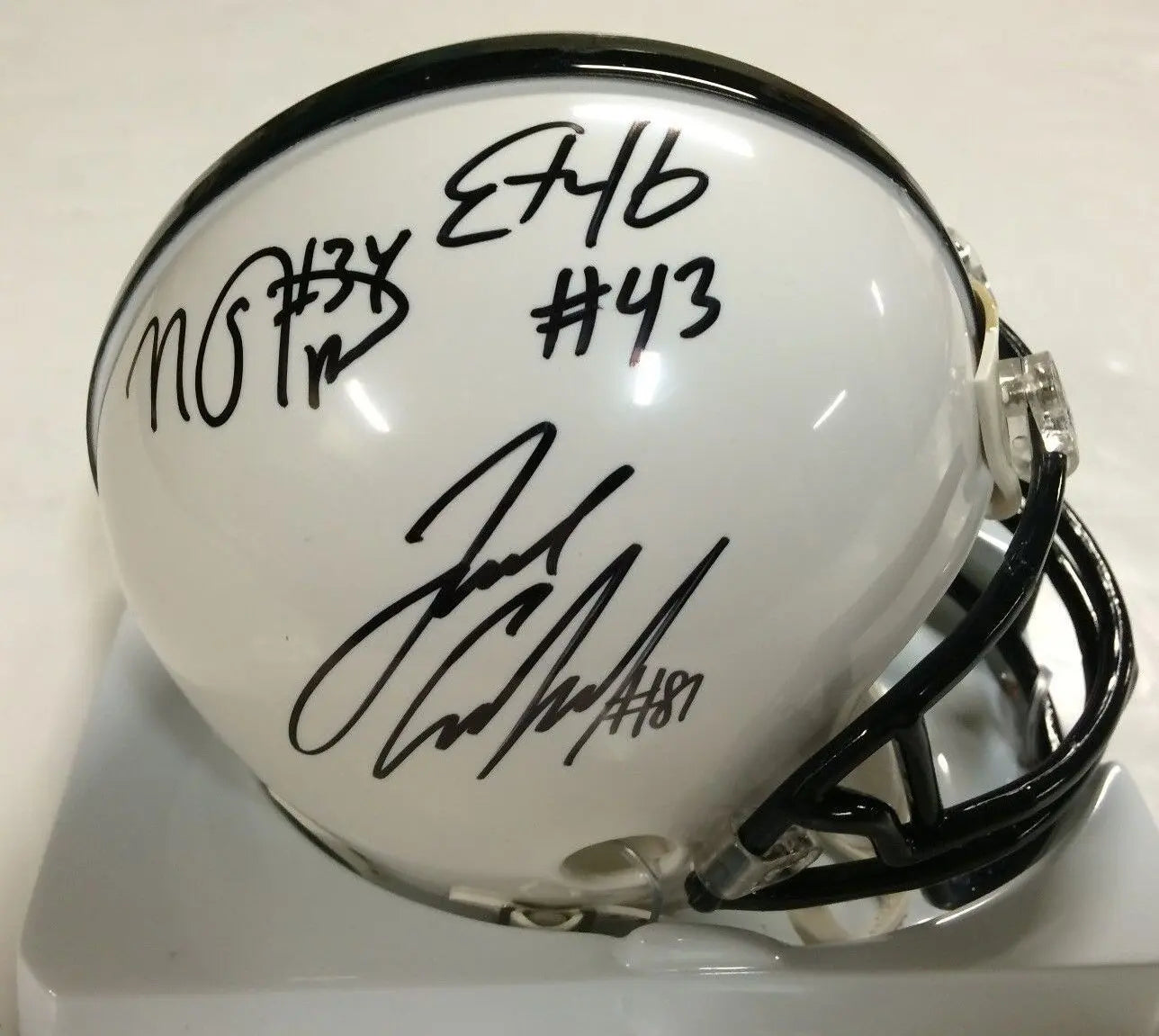 MVP Authentics Ficken, Belton, Zwinak, 3 More Signed Inscribed Penn State Mini Helmet Jsa Coa 153 sports jersey framing , jersey framing
