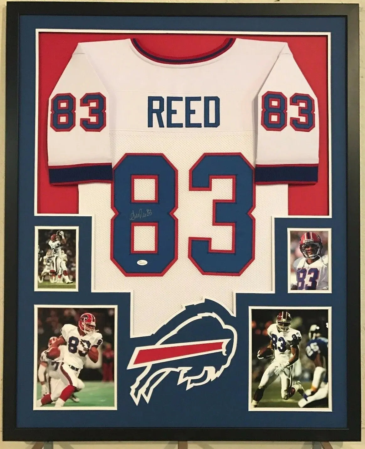 MVP Authentics Framed Andre Reed Autographed Signed Buffalo Bills Jersey Jsa Coa 360 sports jersey framing , jersey framing