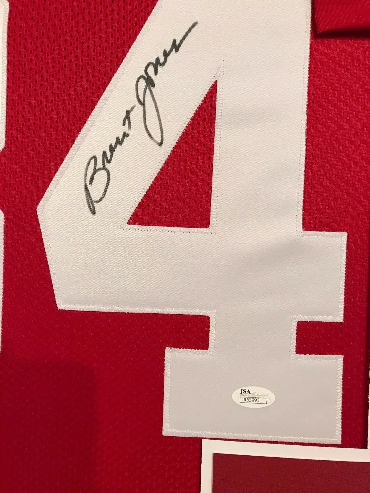 MVP Authentics Framed Brent Jones Autographed Signed S.F. 49Ers Jersey Jsa Coa 450 sports jersey framing , jersey framing