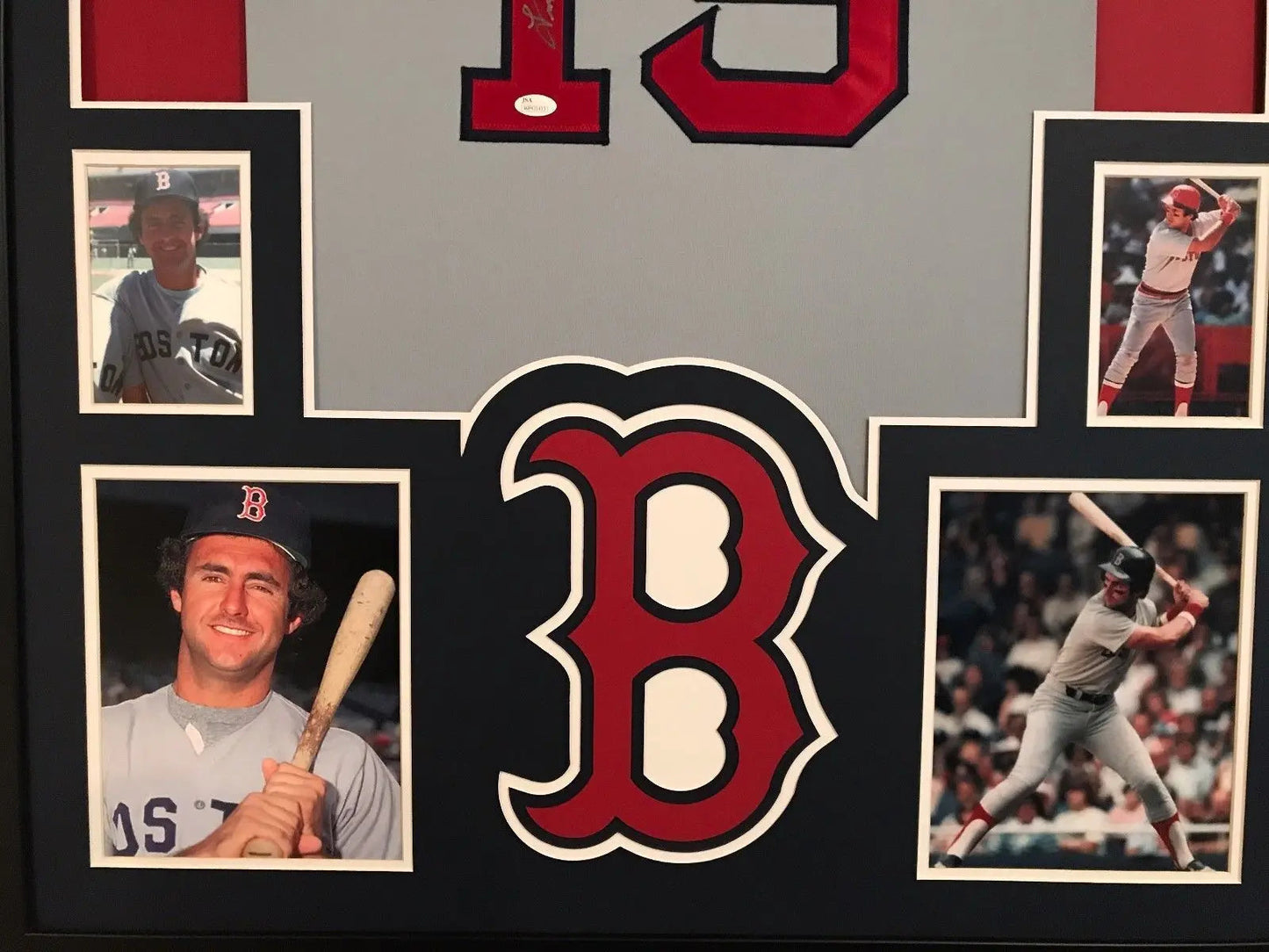 MVP Authentics Framed Fred Lynn Autographed Signed Boston Red Sox Jersey Jsa Coa 360 sports jersey framing , jersey framing