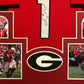 MVP Authentics Framed Georgia Bulldogs Sony Michel Autographed Signed Jersey Jsa Coa 539.10 sports jersey framing , jersey framing