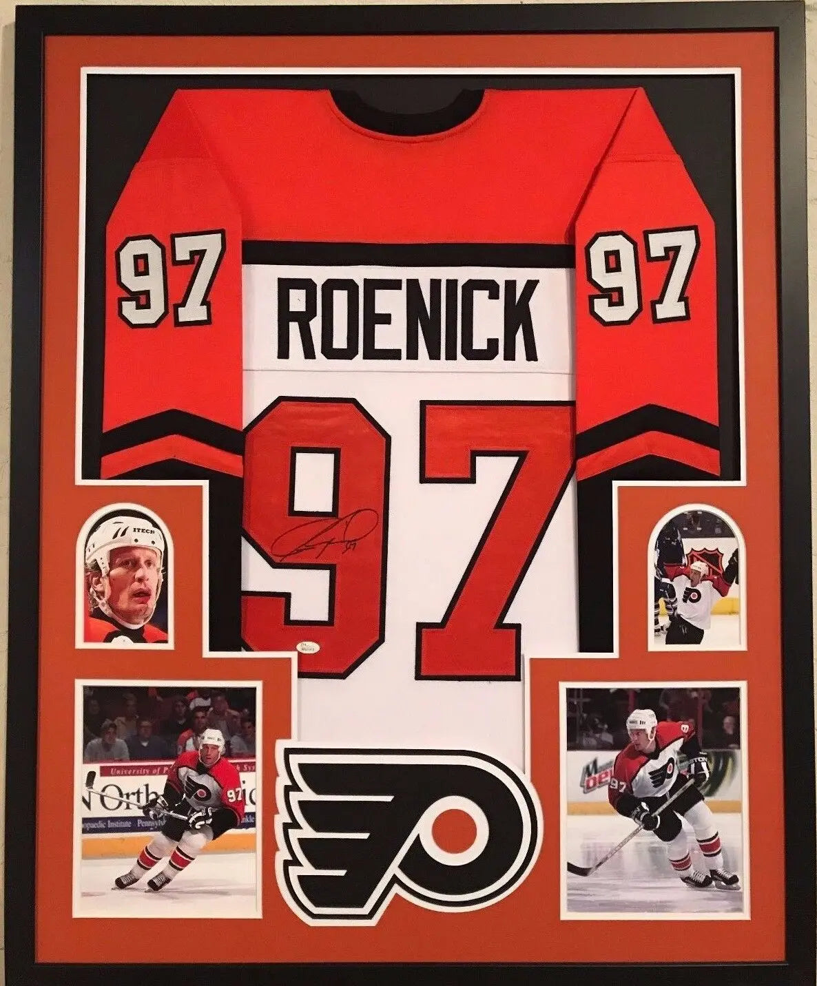 MVP Authentics Framed Jeremy Roenick Autographed Signed Philadelphia Flyers Jersey Jsa Coa 450 sports jersey framing , jersey framing