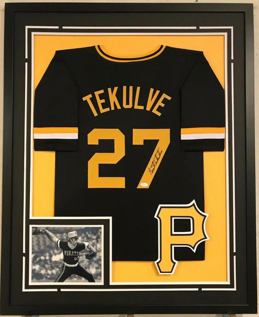 MVP Authentics Framed Kent Tekulve Autographed Signed Pittsburgh Pirates Jersey Jsa Coa 450 sports jersey framing , jersey framing
