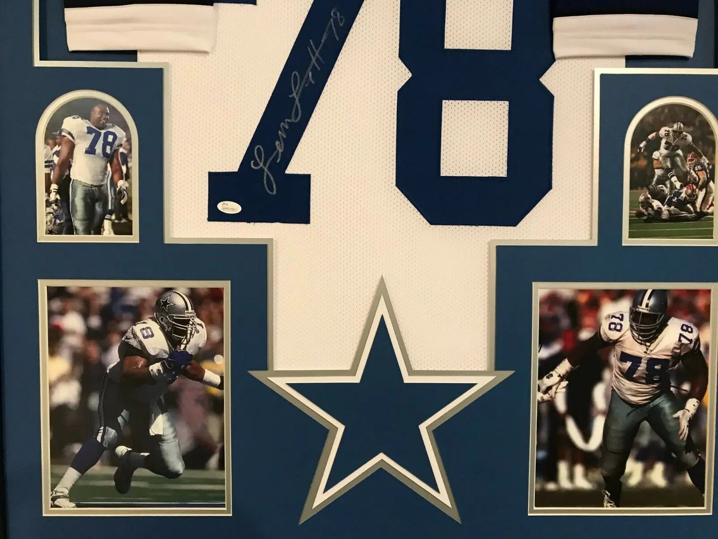 MVP Authentics Framed Leon Lett Autographed Signed Dallas Cowboys Jersey Jsa Coa 450 sports jersey framing , jersey framing