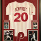 MVP Authentics Framed Philadelphia Phillies Mike Schmidt Autographed Signed Insc Jersey Psa Coa 719.10 sports jersey framing , jersey framing