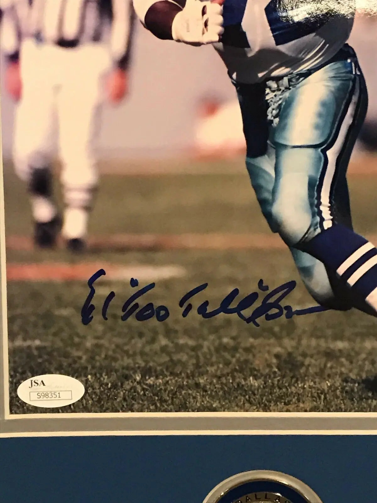 MVP Authentics Framed Signed Autographed Ed "Too Tall" Jones Dallas Cowboys 8X10 Photo Jsa Coa 90 sports jersey framing , jersey framing