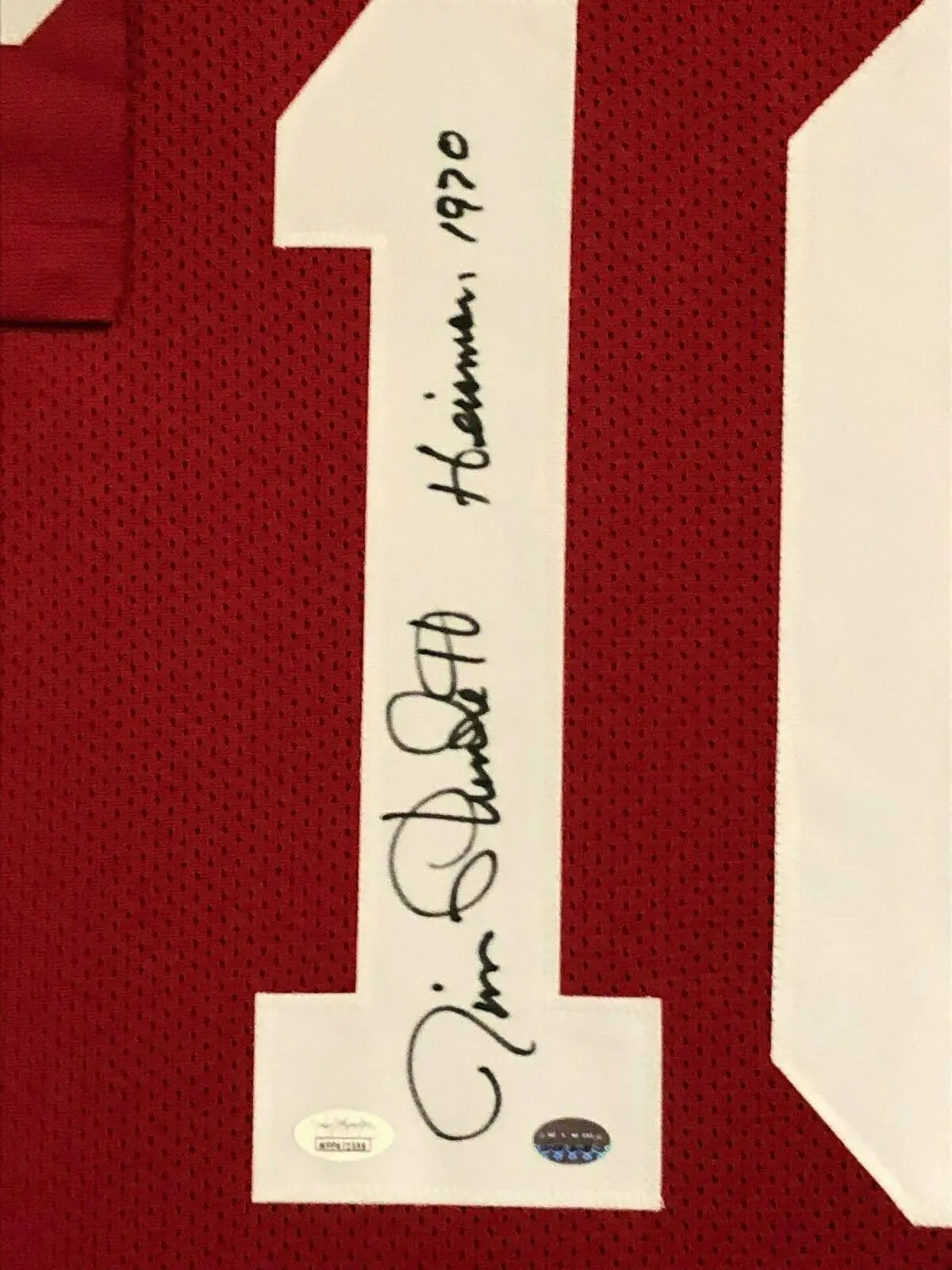 MVP Authentics Framed Stanford Cardinals Jim Plunkett Autographed Signed Inscr Jersey Jsa Coa 449.10 sports jersey framing , jersey framing