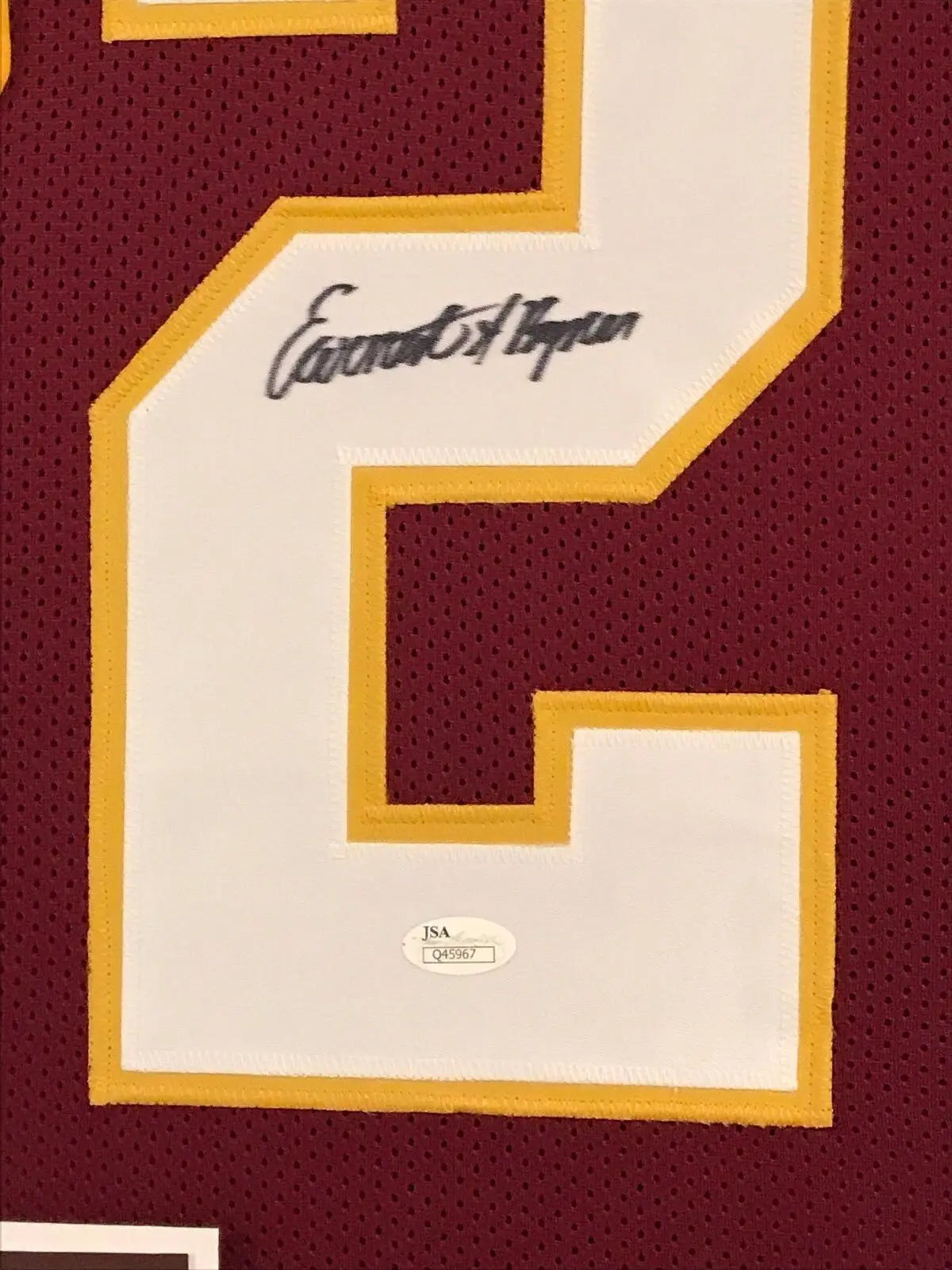 MVP Authentics Framed Washington Football Earnest Byner Autographed Signed Jersey Jsa Coa 449.10 sports jersey framing , jersey framing