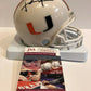 MVP Authentics Frank Gore Autographed Signed Miami Hurricanes Mini Helmet Jsa Coa 89.10 sports jersey framing , jersey framing