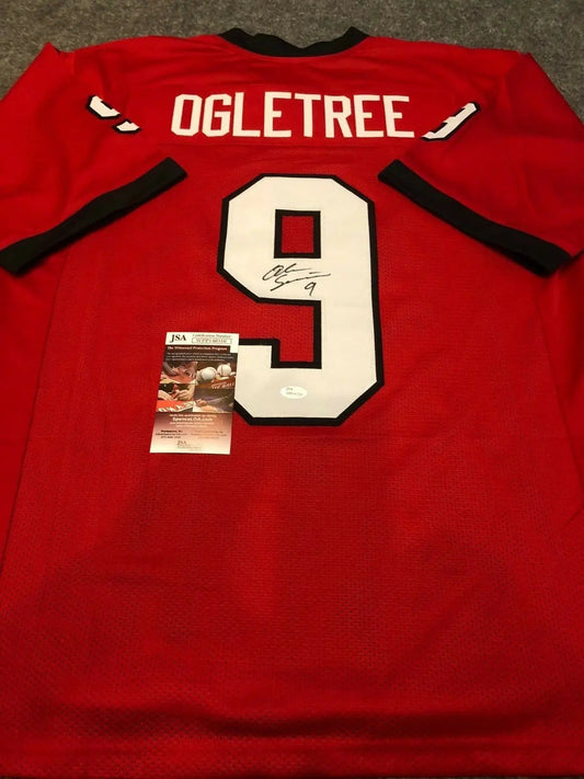 MVP Authentics Georgia Bulldogs Alec Ogletree Autographed Signed Jersey Jsa Coa 108 sports jersey framing , jersey framing