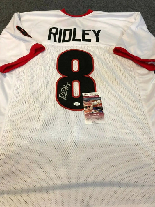 MVP Authentics Georgia Bulldogs Riley Ridley Autographed Signed Jersey Jsa Coa 107.10 sports jersey framing , jersey framing