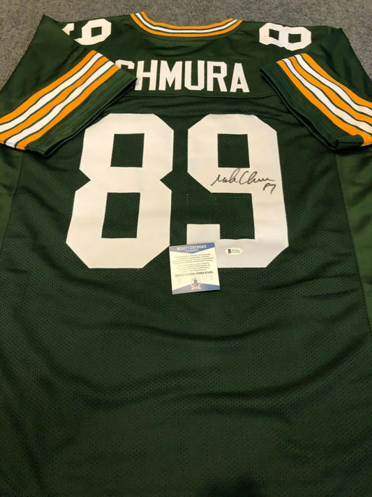 MVP Authentics Green Bay Packers Mark Chmura Autographed Signed Jersey Beckett Coa 98.10 sports jersey framing , jersey framing