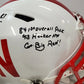 MVP Authentics Irving Fryar Autographed Signed Inscribed Nebraska Full Size Helmet Jsa Coa 287.10 sports jersey framing , jersey framing