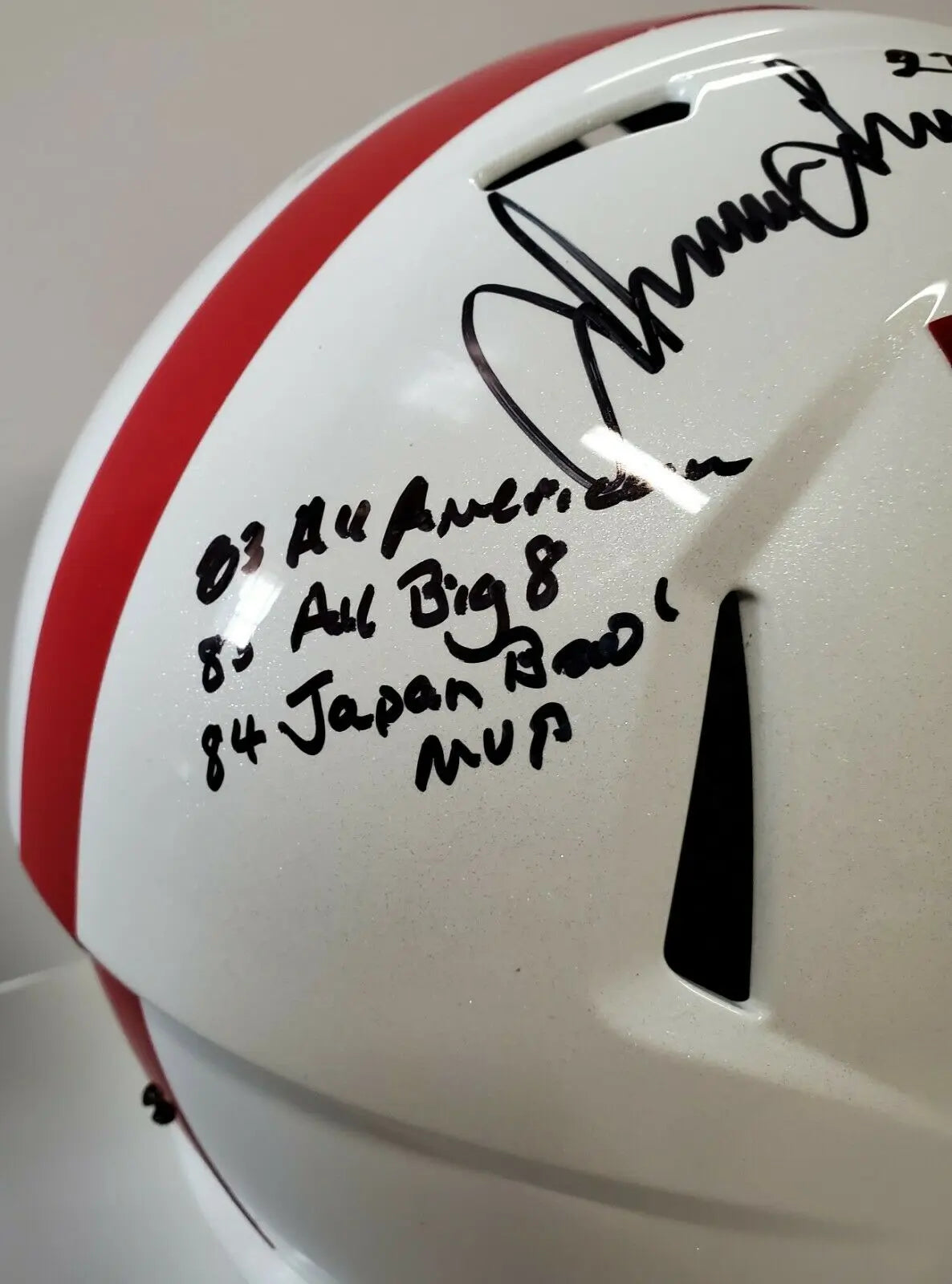MVP Authentics Irving Fryar Autographed Signed Inscribed Nebraska Full Size Helmet Jsa Coa 287.10 sports jersey framing , jersey framing