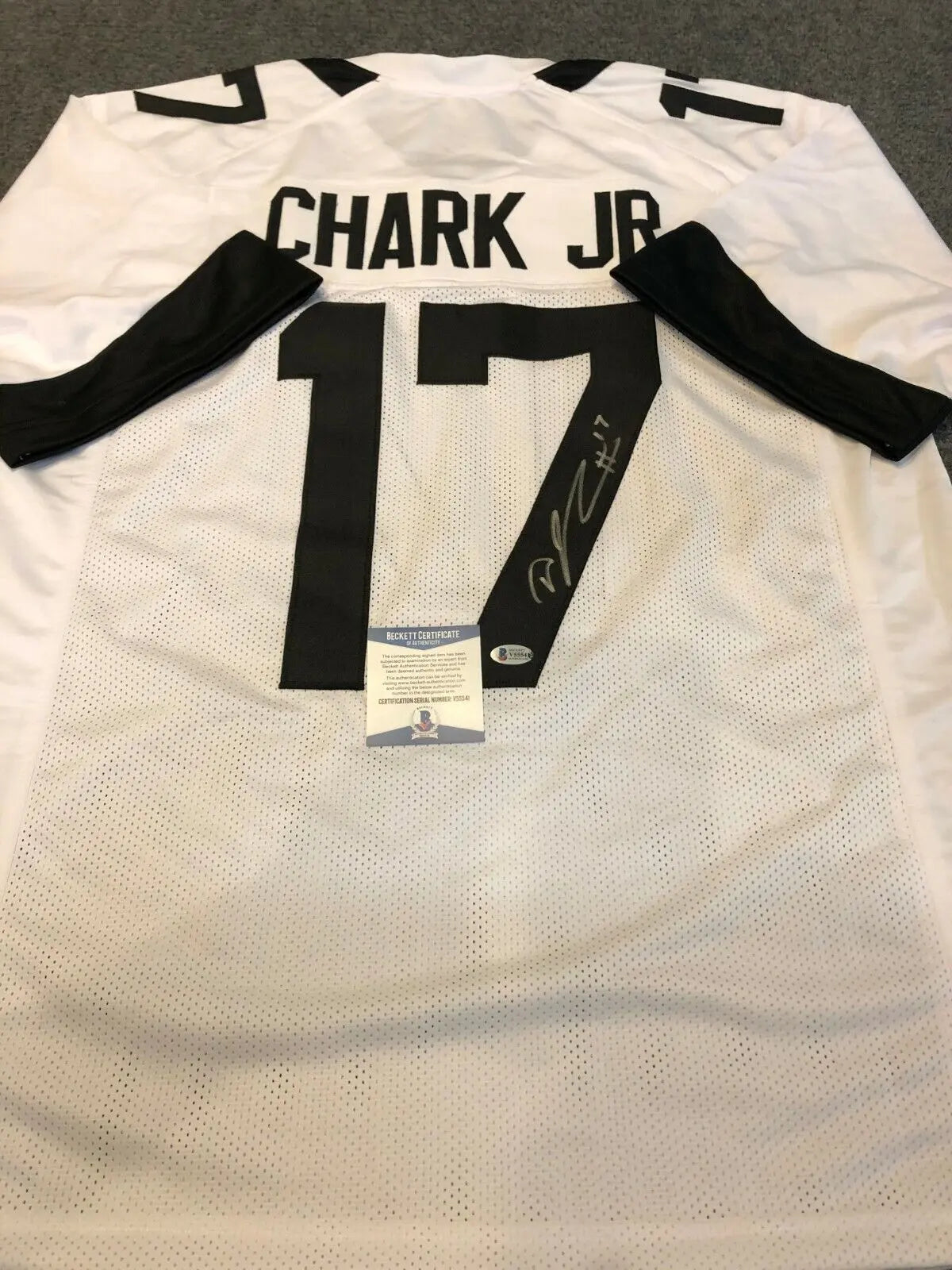 MVP Authentics Jacksonville Jaguars Dj Chark Autographed Signed Jersey Beckett  Coa 134.10 sports jersey framing , jersey framing