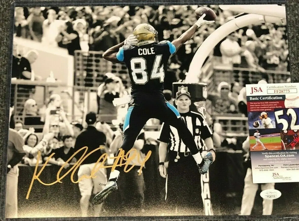 MVP Authentics Jacksonville Jaguars Keelan Cole Autographed Signed 11X14 Photo Jsa  Coa 44.10 sports jersey framing , jersey framing