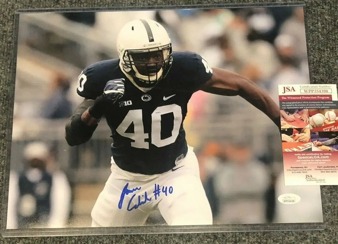 MVP Authentics Jason Cabinda Autographed Signed Penn State 11X14 Photo Jsa Coa 71.10 sports jersey framing , jersey framing