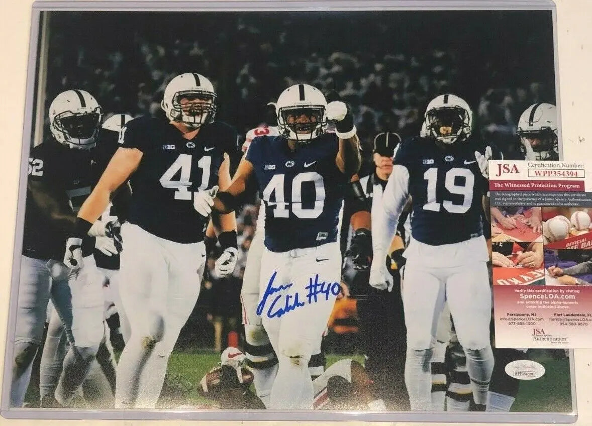 MVP Authentics Jason Cabinda Autographed Signed Penn State 11X14 Photo Jsa Coa 71.96 sports jersey framing , jersey framing