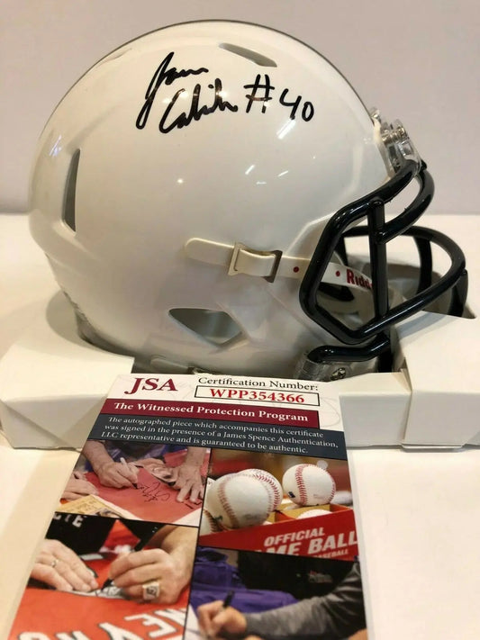 MVP Authentics Jason Cabinda Autographed Signed Penn State Mini Helmet Jsa Coa 90 sports jersey framing , jersey framing