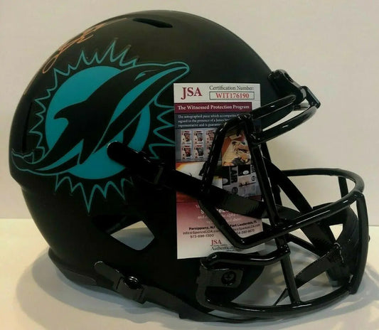 MVP Authentics Jason Taylor Signed Miami Dolphins Full Size Eclipse Replica Helmet Jsa Coa 296.10 sports jersey framing , jersey framing