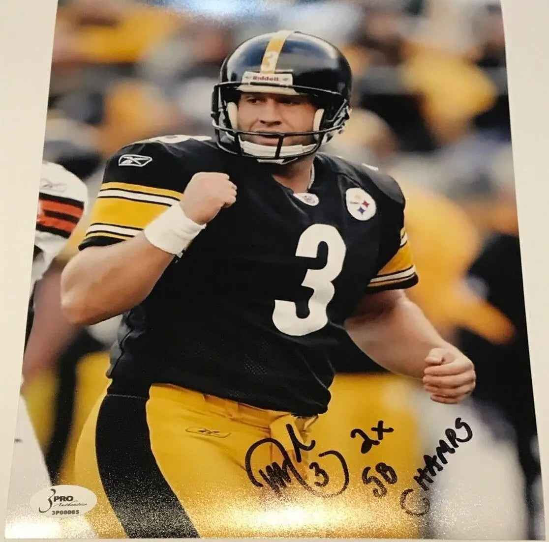 MVP Authentics Jeff Reed Autographed Signed Inscribed Pittsburgh Steelers 8X10 Photo Holo 18 sports jersey framing , jersey framing