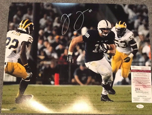 MVP Authentics Jesse James Autographed Signed Penn State 16X20 Photo Jsa  Coa 81 sports jersey framing , jersey framing