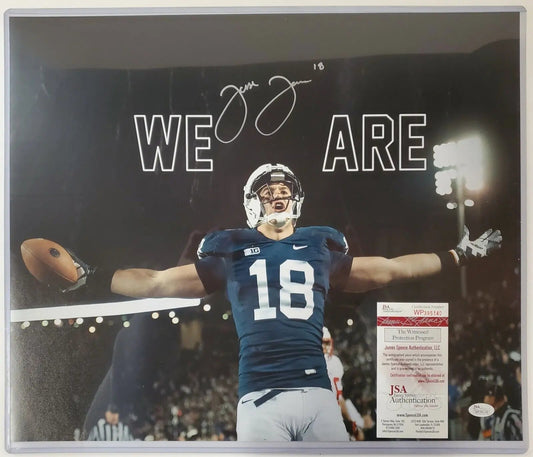 MVP Authentics Jesse James Autographed Signed Penn State 16X20 Photo Jsa  Coa 81 sports jersey framing , jersey framing