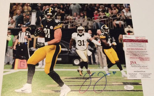 MVP Authentics Jesse James Autographed Signed Pittsburgh Steelers 11X14 Photo Jsa Coa 81 sports jersey framing , jersey framing