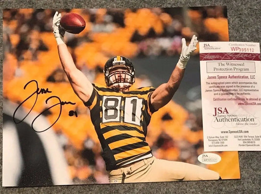 MVP Authentics Jesse James Autographed Signed Pittsburgh Steelers 8X10 Photo Jsa Coa 54 sports jersey framing , jersey framing