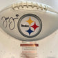 MVP Authentics Jesse James Autographed Signed Pittsburgh Steelers Logo Football Jsa Coa 90 sports jersey framing , jersey framing