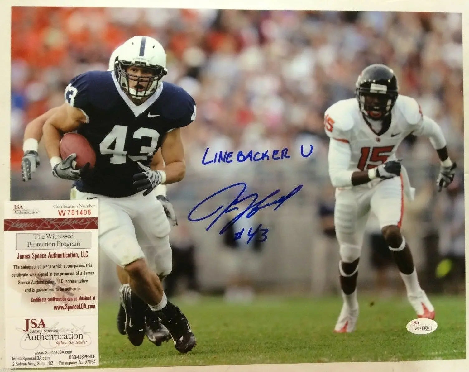 MVP Authentics Josh Hull Autographed Signed Inscribed Penn State 11X14 Photo Jsa  Coa 40.50 sports jersey framing , jersey framing