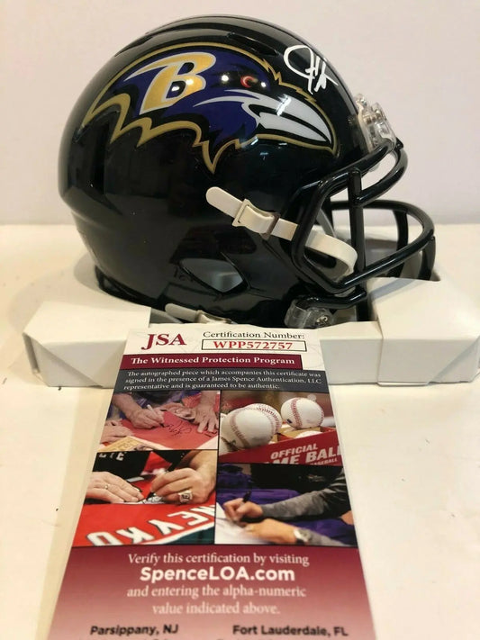 MVP Authentics Justice Hill Autographed Signed Baltimore Ravens Mini Helmet Jsa Coa 90 sports jersey framing , jersey framing