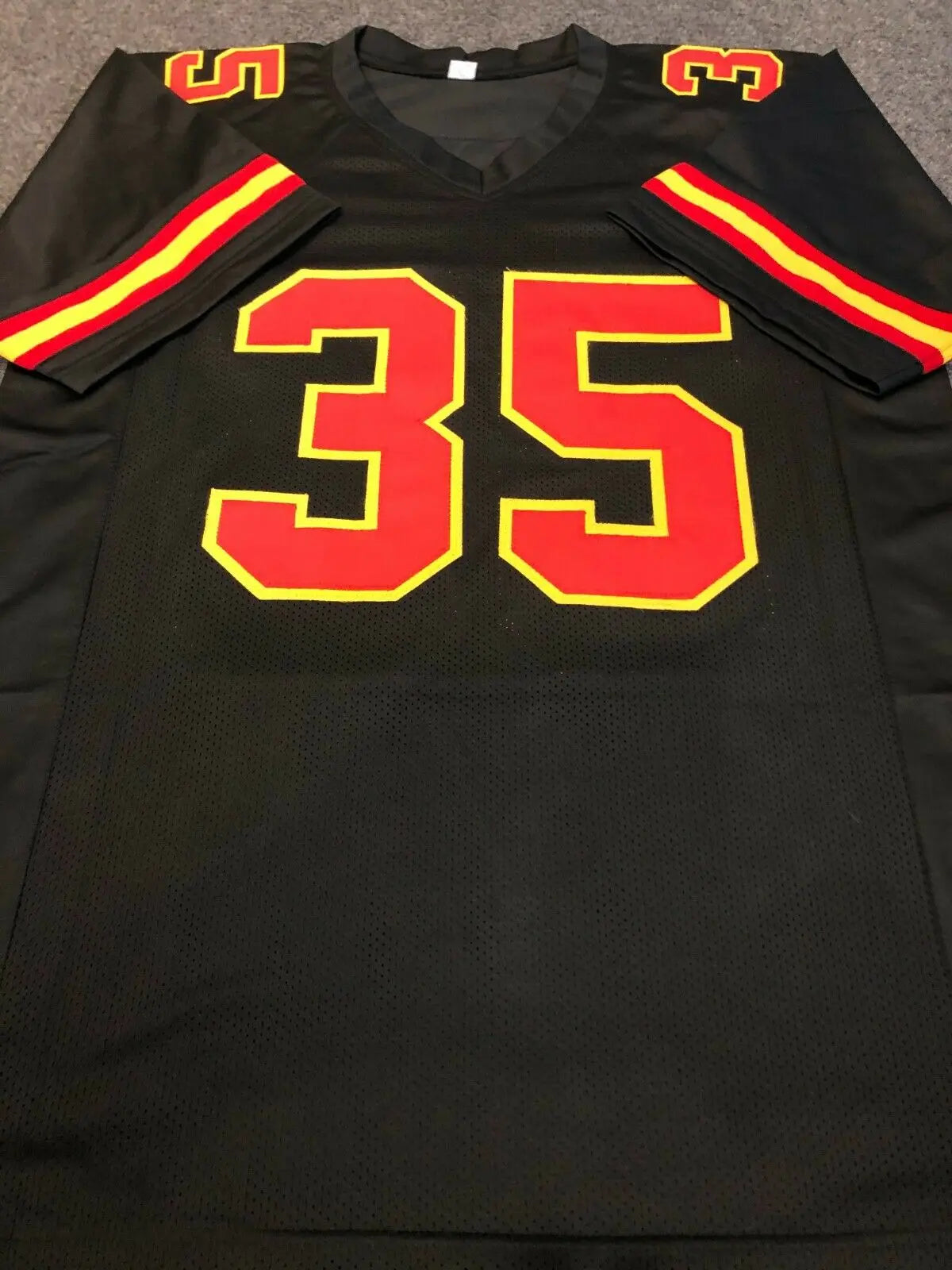 MVP Authentics Kansas City Chiefs Christian Okoye Autographed Signed Jersey Jsa  Coa 107.10 sports jersey framing , jersey framing