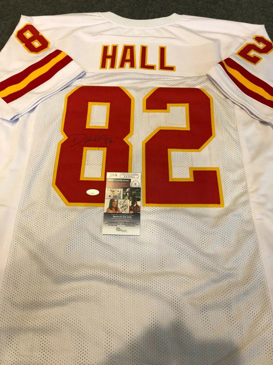 MVP Authentics Kansas City Chiefs Dante Hall Autographed Signed Jersey Jsa  Coa 152.10 sports jersey framing , jersey framing