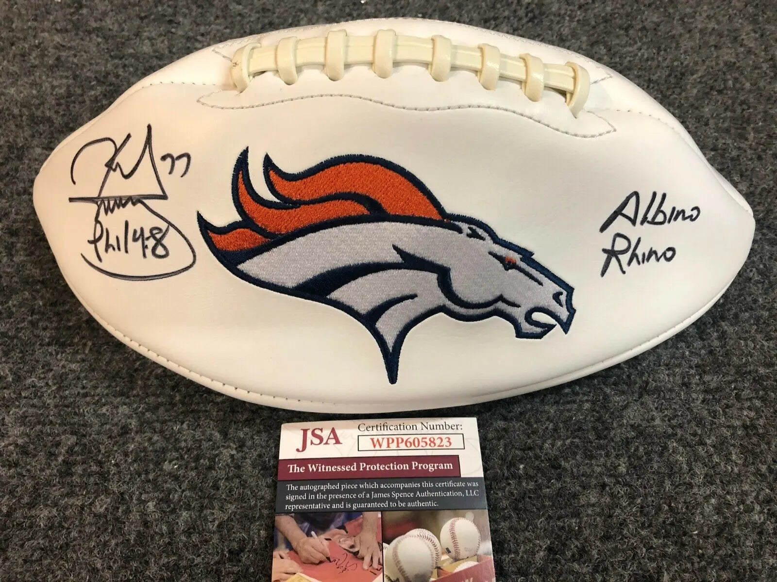 MVP Authentics Karl Mecklenburg Autographed Signed Inscribed Denver Broncos Football Jsa Coa 107.99 sports jersey framing , jersey framing