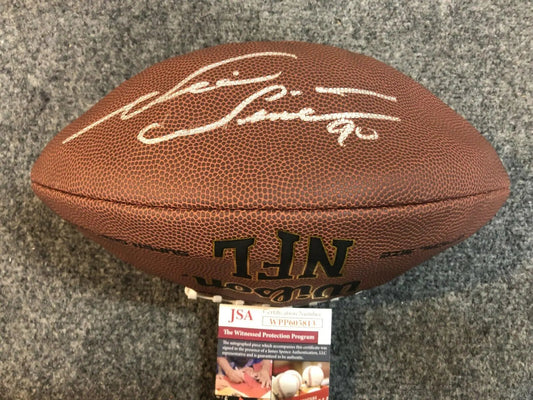 MVP Authentics Kc Chiefs Denver Broncos Neil Smith Autographed Signed Nfl Football Jsa Coa 80.10 sports jersey framing , jersey framing