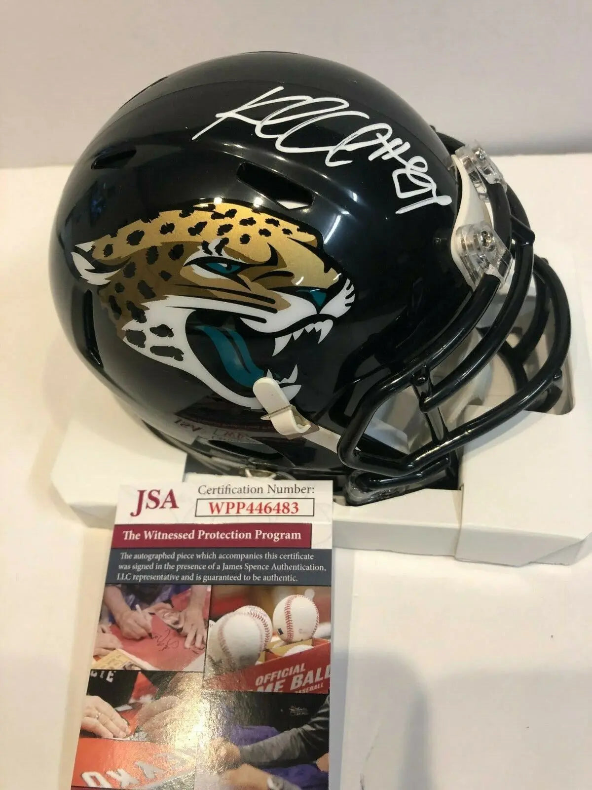 MVP Authentics Keelan Cole Autographed Signed Jacksonville Jaguars Mini Helmet Jsa Coa 90 sports jersey framing , jersey framing