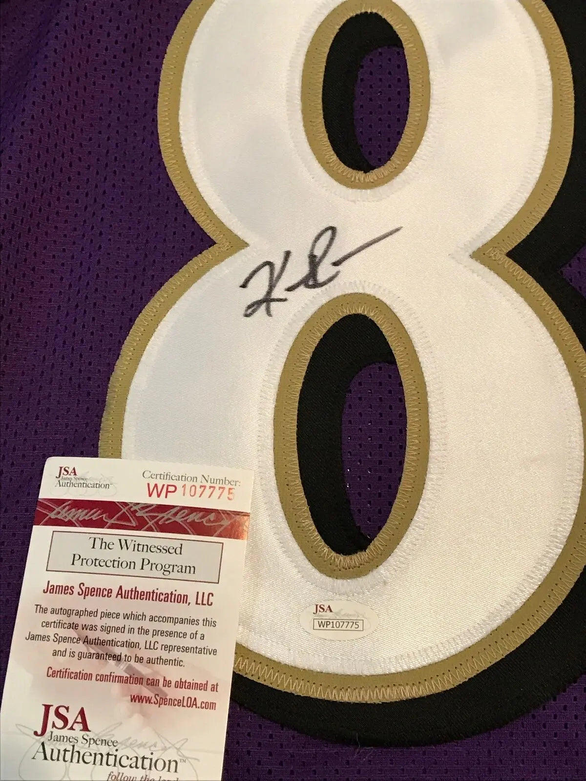 MVP Authentics Keenan Reynolds Autographed Signed Baltimore Ravens Jersey Jsa  Coa 99 sports jersey framing , jersey framing