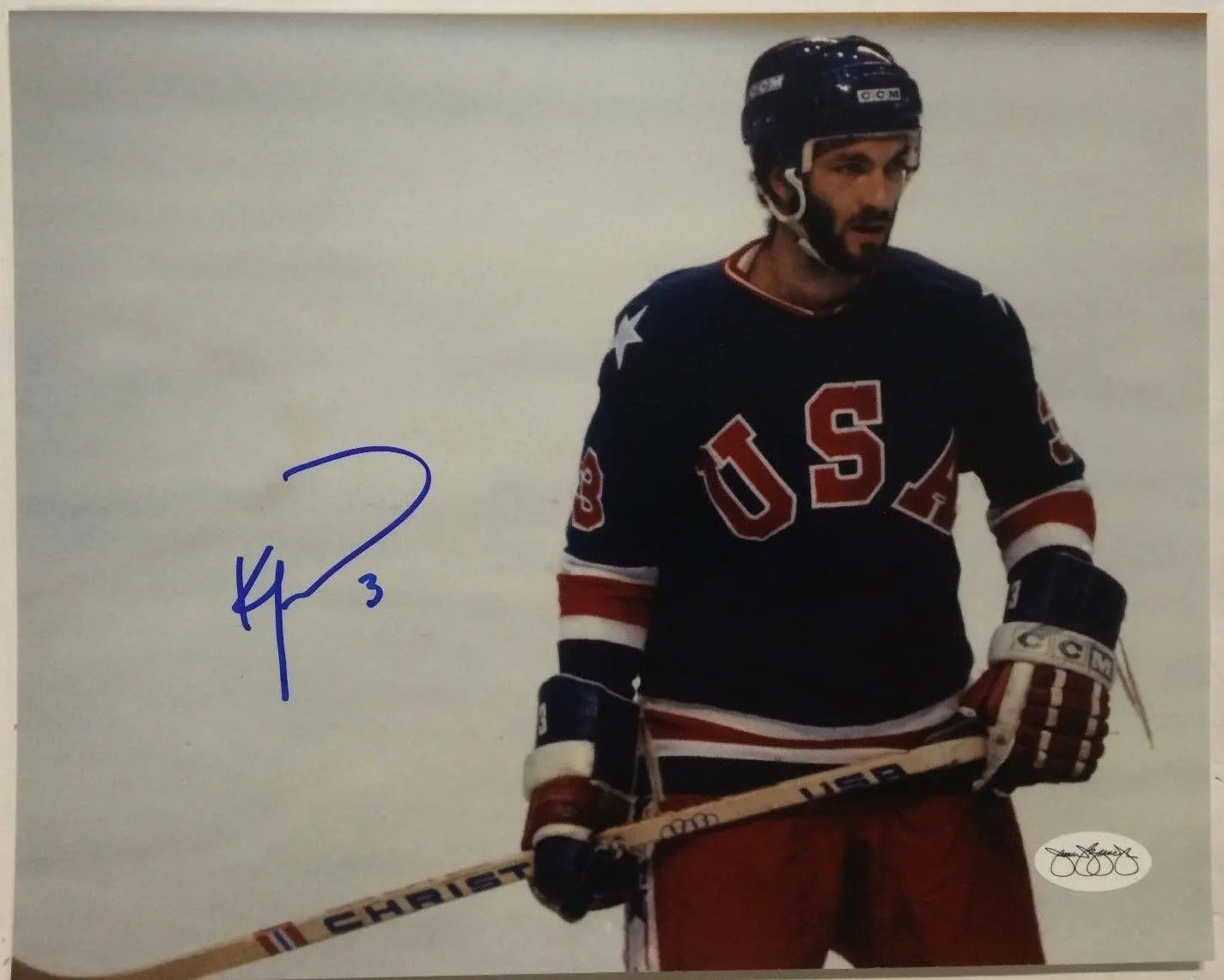 MVP Authentics Ken Morrow Autographed Signed Usa Hockey 8X10 Photo Jsa Soa 27 sports jersey framing , jersey framing