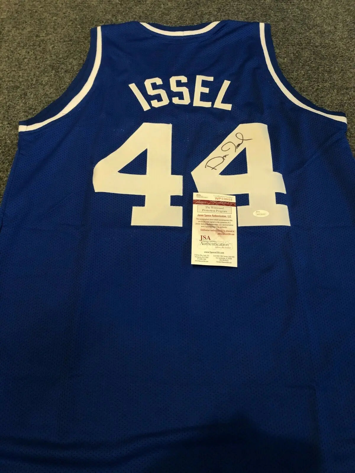 MVP Authentics Kentucky Wildcats Dan Issel Autographed Signed Jersey Jsa Coa 107.10 sports jersey framing , jersey framing