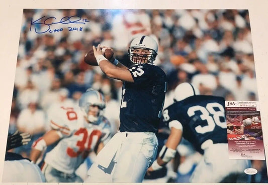 MVP Authentics Kerry Collins Autographed Signed Inscribed Penn State 16X20 Photo Jsa  Coa 108 sports jersey framing , jersey framing