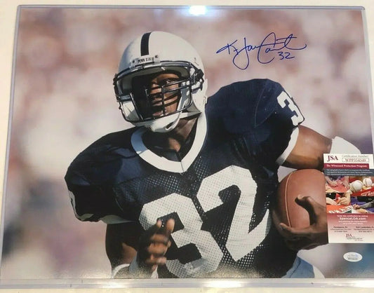 MVP Authentics Ki-Jana Carter Autographed Signed Penn State 16X20 Photo Jsa Coa 99 sports jersey framing , jersey framing