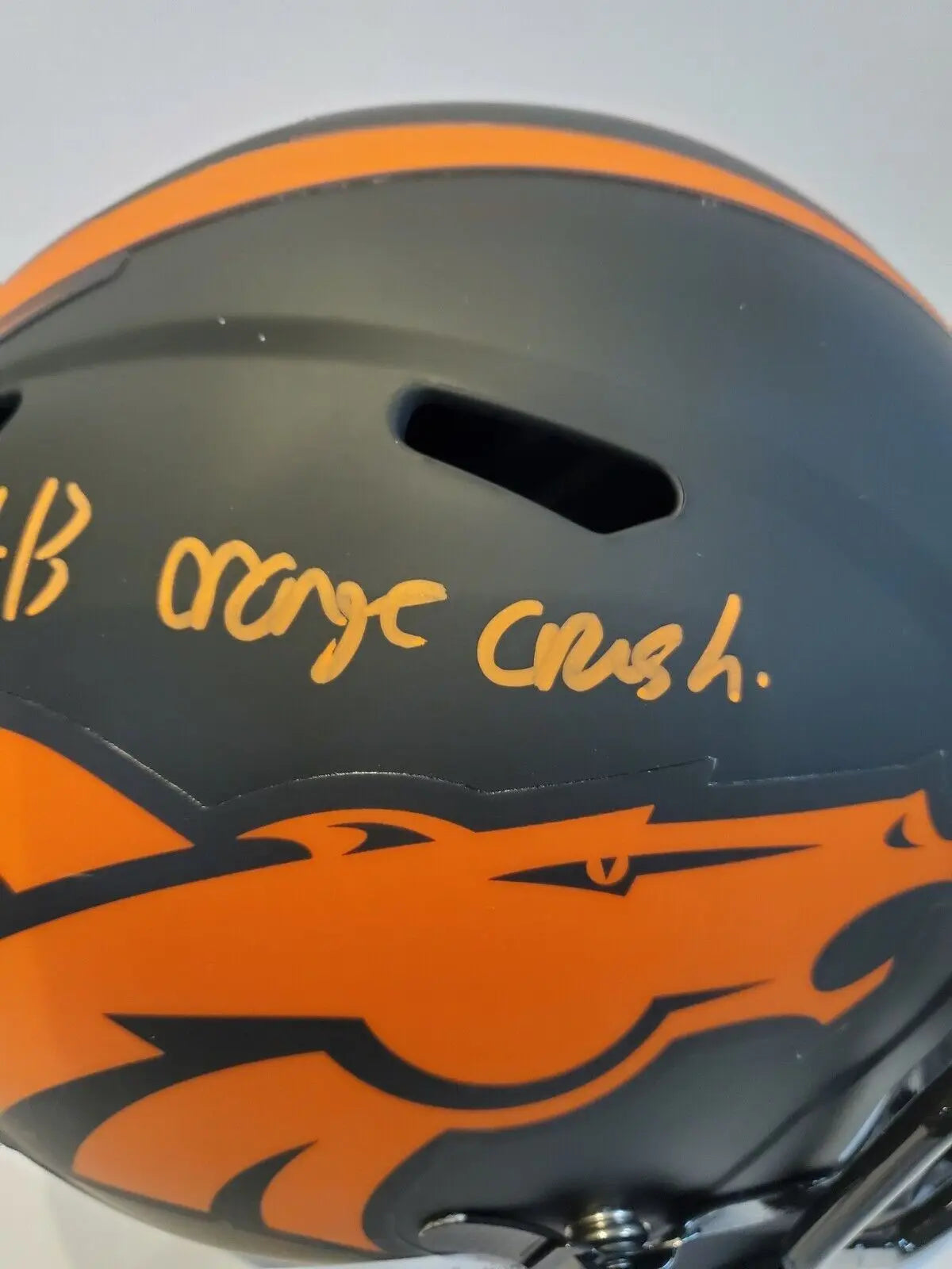 MVP Authentics Kj Hamler Signed Inscribed Denver Broncos Eclipse Replica Full Sz Helmet Jsa Coa 296.10 sports jersey framing , jersey framing