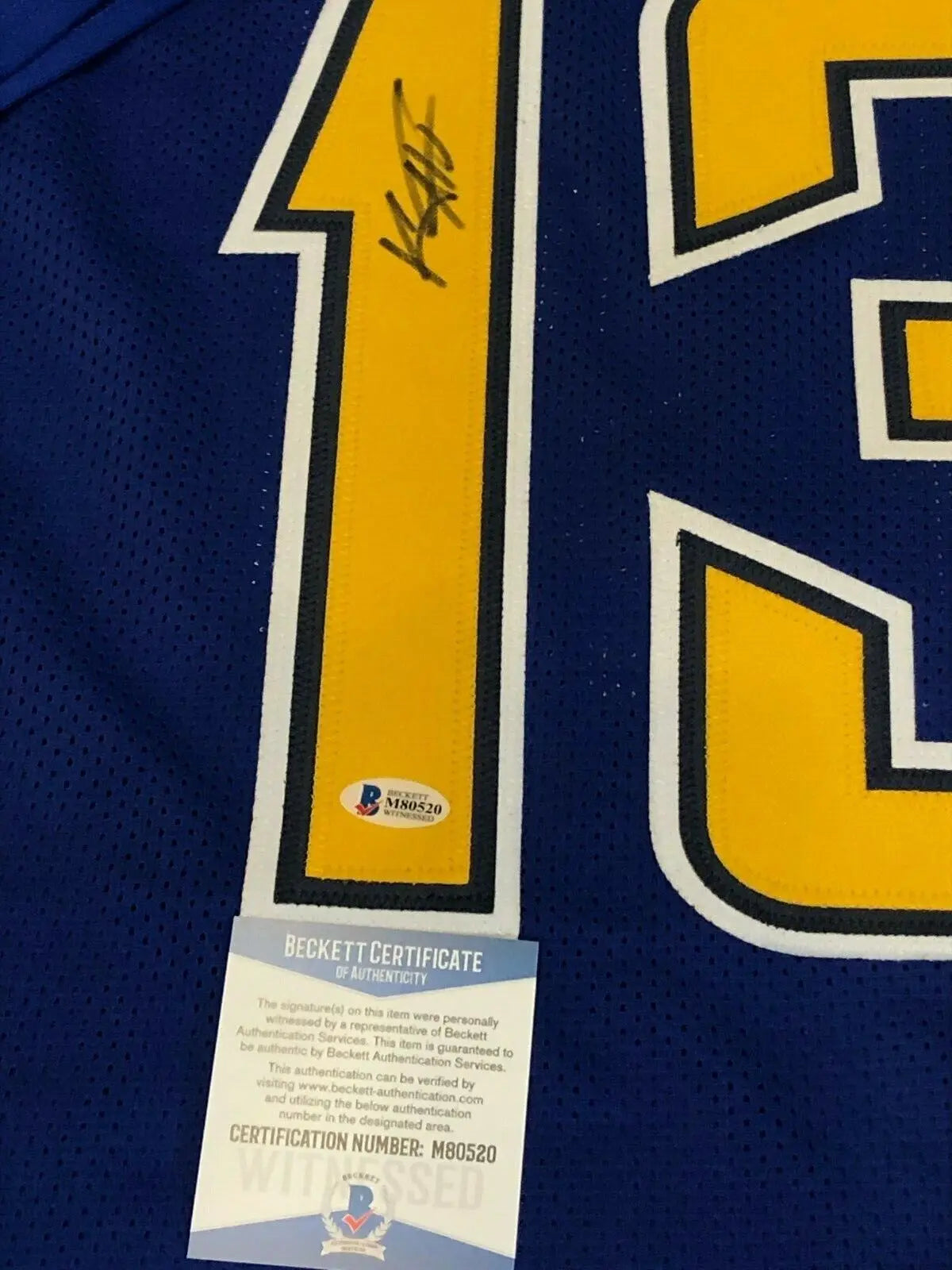 Keenan Allen Los Angeles Chargers Game-Used #13 Navy Jersey vs. Seattle  Seahawks on October 23 2022
