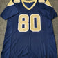 MVP Authentics L.A. Rams Isaac Bruce Autographed Signed Jersey Beckett  Coa 126 sports jersey framing , jersey framing