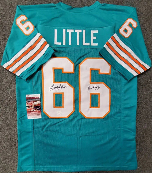 MVP Authentics Larry Little Autographed Signed Inscribed Miami Dolphins Jersey Jsa  Coa 107.10 sports jersey framing , jersey framing